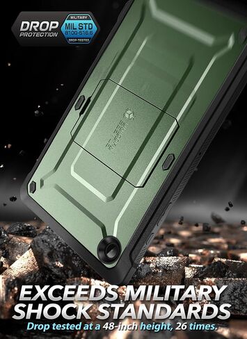SUPCASE for Galaxy Tab A8 Case with Stand (Unicorn Beetle Pro), [Built-in Screen Protector] Full-Body Rugged Shockproof Heavy Duty Protective Tablet Case for Samsung Galaxy Tab A8 10.5 Inch, Black in Kuwait