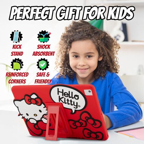 Sonic Kids Case for iPad - 9th Generation iPad, iPad 8th Generation, iPad 7th Generation Case - 10.2 Case 2019/2020/2021 - Tablet Cover with Stand, Shockproof Silicone Protector in Saudi Arabia