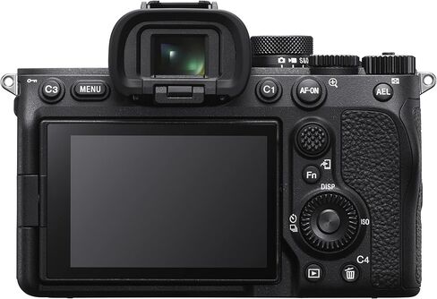 هيكل كاميرا Sony a7 IV بدون مرآة بإطار كامل مع طقم عدسات FE 85 مم F1.8 + 28-70 مم F3.5-5.6 ILCE-7M4K/B + SEL85F18 مع حقيبة ظهر Deco Gear + Monopod + بطارية إضافية، LED وملحقات in Saudi Arabia