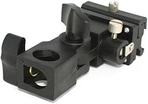 بييي حامل اضاءة دوار لفلاش كاميرا سبيدلايت، حامل فلاش للمظلة، حامل حذاء لفلاش دي اس ال ار وضوء الاستوديو (قوس بي، 1) in Kuwait