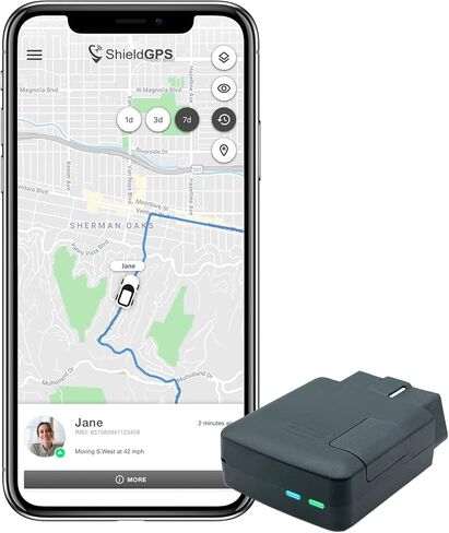 ShieldGPS VO1 - 4G GPS Vehicle Tracker with Smart Anti Theft alerts - Mini OBD Port Device for Cars and Trucks with Advanced Cloud Security Suite in Saudi Arabia