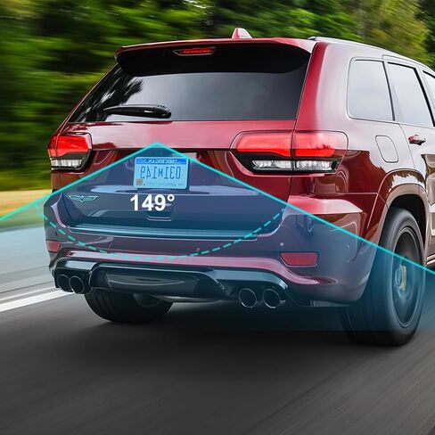 كاميرا احتياطية 12 فولت لسيارة بيك اب وشاحنة اس يو في، كاميرا رؤية خلفية بزاوية مثالية 149 درجة، مقاومة للماء IP69K، هيكل معدني بالكامل in Kuwait