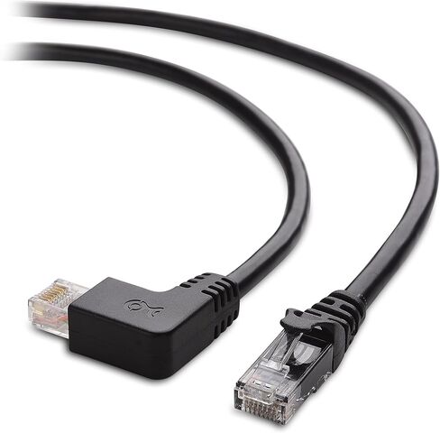 Cable Matters 10Gbps Combo-Pack 90 Degree Cat 6, Cat6 Right Angle Ethernet Cable 5 ft (90 Degree + 270 Degree Right Angle Cat6 Cable) in Kuwait