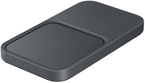 سامسونج شاحن مزدوج لاسلكي Ep-P5400-15 وات شحن سريع مزدوج - جهازين في وقت واحد - رمادي داكن - USB in Saudi Arabia