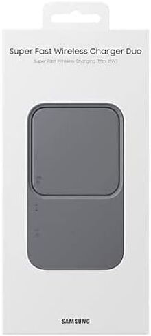 سامسونج شاحن مزدوج لاسلكي Ep-P5400-15 وات شحن سريع مزدوج - جهازين في وقت واحد - رمادي داكن - USB in Saudi Arabia