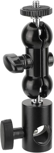 CAMVATE 16mm Light Stand Head Adapter with 1/4"-20 Thumbscrew Mini Ball Head Support - 2861 in Saudi Arabia