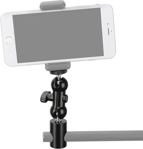 CAMVATE 16mm Light Stand Head Adapter with 1/4"-20 Thumbscrew Mini Ball Head Support - 2861 in Saudi Arabia