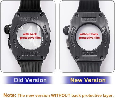 لساعة Apple 45 مم 44 مم، سوار سيليكون مع واقي شاشة زجاجي، غطاء متين لسلسلة iWatch 9 8 7 45 مم SE2 6 5 4 SE 44 مم، غطاء حماية كامل للرجال (أحمر) in Kuwait