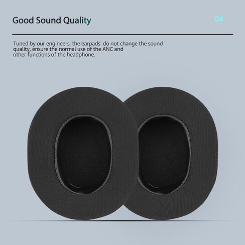 Wzsipod Cooling Gel Earpads for Razer Blackshark V2 X Headphones, Protein Leather & Fabric, Ultimate Comfort, Enhanced Durability, Cooling Effect Headset Replacement (Black) in Kuwait
