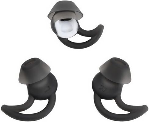 2 Pairs M Replacement Silicone in Ear Earbud Tips Set Earphone for Bo-se QC20 QC20i SoundSport SIE2i IE2 IE3 Black in Kuwait
