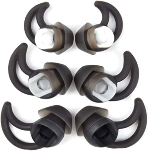 2 Pairs M Replacement Silicone in Ear Earbud Tips Set Earphone for Bo-se QC20 QC20i SoundSport SIE2i IE2 IE3 Black in Kuwait