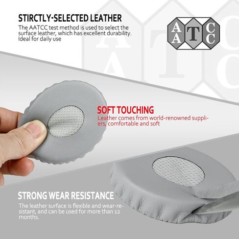 وسادات استبدال سماعات الرأس الاحترافية Bose On Ear، وسادات أذن بديلة Bose OE2، تناسب Bose Over-Ear 2 (OE2، OE2i)، جلد ناعم وإسفنج ميموري، من Krone Kalpasmos - Blue Scrim، كاكي in Kuwait