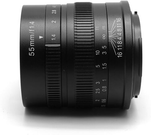 7 الحرفيين 55 مللي متر F1.4 APS-C الألومنيوم دليل عدسة ثابتة لكاميرات فوجي X جبل مثل X-A1 X-A10 X-A2 X-A3 X-at X-M1 XM2 X-T1 X-T10 X-T2 X-T20 X -Pro1 X-Pro2 X-E1 X-E2 X-E2s (أسود) in Kuwait