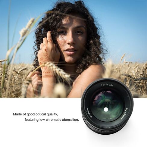 7 الحرفيين 55 مللي متر F1.4 APS-C الألومنيوم دليل عدسة ثابتة لكاميرات فوجي X جبل مثل X-A1 X-A10 X-A2 X-A3 X-at X-M1 XM2 X-T1 X-T10 X-T2 X-T20 X -Pro1 X-Pro2 X-E1 X-E2 X-E2s (أسود) in Kuwait