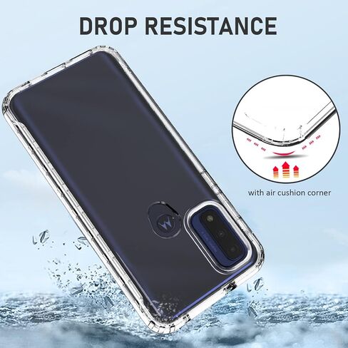 PUJUE for Motorola Moto-G Pure Phone Case: G Play 2023 | G Power 2022 Silicone Matte Case 360 Full Protection - Rugged Bumper Sturdy Shockproof Drop Protective TPU Cell Phone Cover Woman Men (Black) in Saudi Arabia