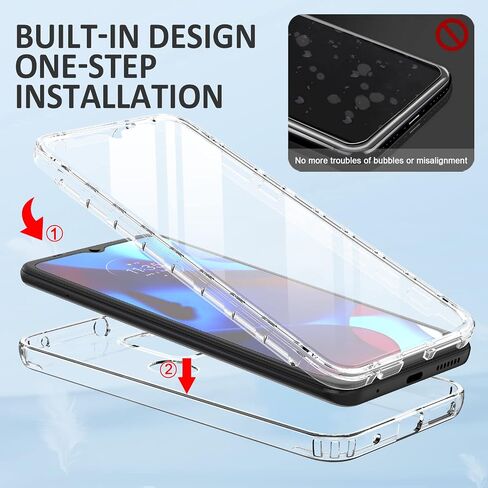 PUJUE for Motorola Moto-G Pure Phone Case: G Play 2023 | G Power 2022 Silicone Matte Case 360 Full Protection - Rugged Bumper Sturdy Shockproof Drop Protective TPU Cell Phone Cover Woman Men (Black) in Saudi Arabia