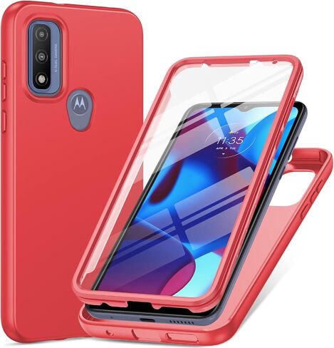 PUJUE for Motorola Moto-G Pure Phone Case: G Play 2023 | G Power 2022 Silicone Matte Case 360 Full Protection - Rugged Bumper Sturdy Shockproof Drop Protective TPU Cell Phone Cover Woman Men (Black) in Saudi Arabia