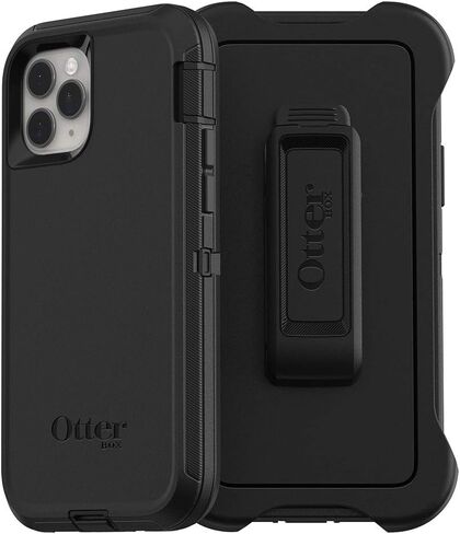 OtterBox iPhone 11 Pro Defender Series Case - BLACK, rugged & durable, with port protection, includes holster clip kickstand in Kuwait