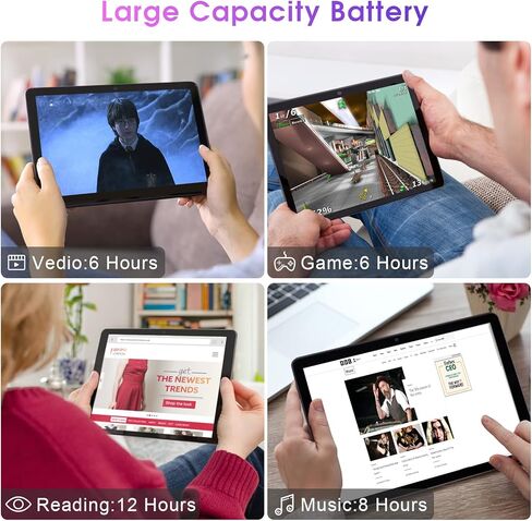 تابلت WeTap بشاشة 10 بوصات تعمل بنظام Android، جهاز لوحي Android 12، ذاكرة وصول عشوائي 3 جيجابايت، ذاكرة وصول عشوائي 64 جيجابايت، كاميرا 2 ميجابكسل + 8 ميجابكسل، 1280 × 800 IPS، معالج رباعي النواة أجهزة Google اللوحية، بلوتوث واي فاي بطارية 5000 مللي أمبي in Kuwait