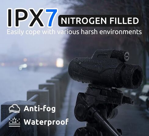 تلسكوب أحادي للهواتف الذكية، منظار TOTACLEA Zoom أحادي العين للبالغين، نطاق أحادي العين لمشاهدة الطيور والصيد والمشي لمسافات طويلة والتخييم مع حامل الهاتف الذكي المحسن وحامل ثلاثي معدني in Kuwait