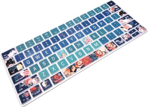 غطاء لوحة المفاتيح لجهاز Apple Wireless iMac Magic Keyboard MLA22LL/ A (الموديل: A1644)، واقي جلد من السيليكون بنمط وتصميم حروف كبيرة، تصميم أمريكي، الفاوانيا in Kuwait
