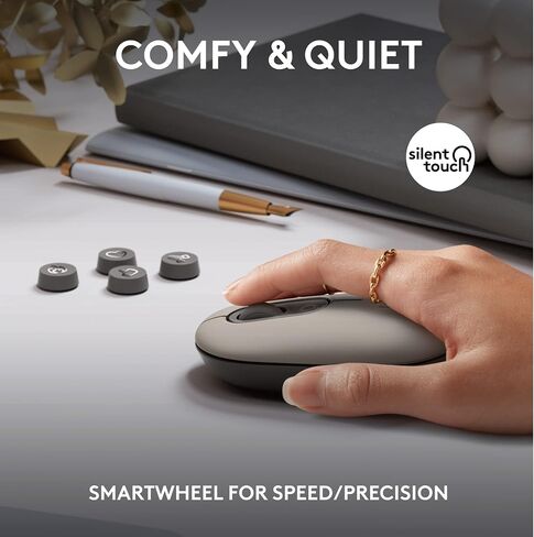 Logitech POP Keys Wireless Mechanical Keyboard with Emoji Keys - Cosmos | Customizable emoji keys, durable compact design, USB connectivity, multi-device, multi-OS compatible in Kuwait