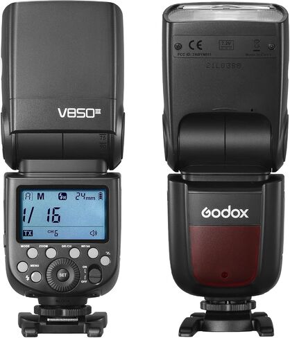 Godox V850III 2.4G GN60 High-Speed Sync 1/8000s 2600mAh Li-ion Battery Master Slave Off Flash Speedlite Speedlight Compatible for Canon Nikon Sony Olympus Panasonic Fuji Cameras in Saudi Arabia