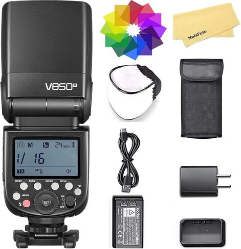 كاميرا Godox V850III 2600mAh Li-Ion فلاش كاميرا لكاميرا Canon Sony Nikon Fuji Fujifilm Olympus Panasonic Pentax Flash Speedlite لكاميرا DSLR الرقمية مع حذاء ساخن قياسي in Saudi Arabia