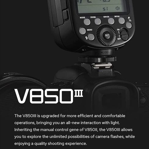 كاميرا Godox V850III 2600mAh Li-Ion فلاش كاميرا لكاميرا Canon Sony Nikon Fuji Fujifilm Olympus Panasonic Pentax Flash Speedlite لكاميرا DSLR الرقمية مع حذاء ساخن قياسي in Saudi Arabia