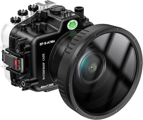 Sea frogs Waterproof Camera Housing Compatible with Sony A7M4 16-35MM IPX8 40m/130ft Maximum Diving Depth Underwater Camera Case for Diving, Surfing, Rowing, Skiing in Saudi Arabia