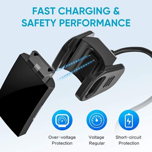 [عبوتين] كابل شاحن متوافق مع Fitbit Charge 3 / Charge 4، بديل كابل حامل USB للشحن للساعة الذكية Fitbit Charge 3 / Charge 4 (3 أقدام/0.5 قدم) in Kuwait