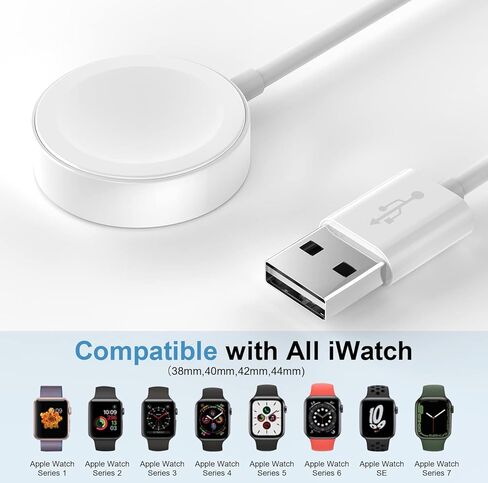 JUD for Apple Watch Charger with 6.5ft Cable,2pcs/Pack,Compatible with iwatch Series. in Kuwait