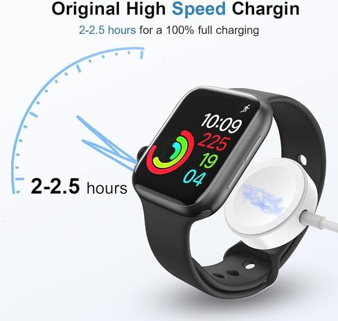 JUD for Apple Watch Charger with 6.5ft Cable,2pcs/Pack,Compatible with iwatch Series. in Kuwait