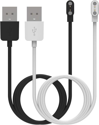 شاحن بديل متوافق مع كابل شاحن الساعة SKG V7 Pro / V7 بطول 1.9 قدم USB سلك شحن مغناطيسي لشاحن الساعة الذكية SKG V7 Pro (أسود وأبيض) in Kuwait