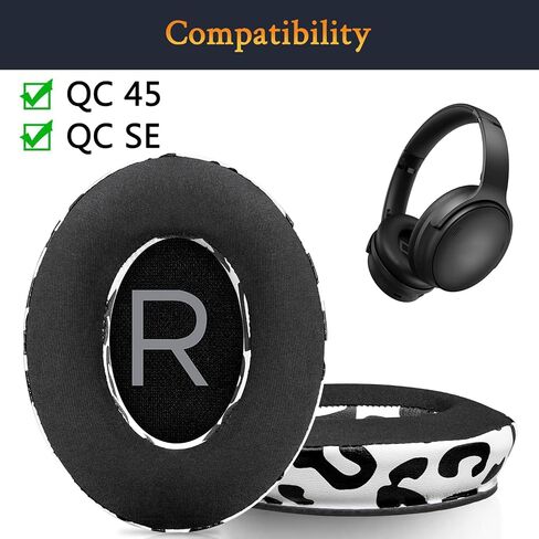 وسادات أذن تبريد لسماعات بوز من سولويت (QC45/QC SE/QC Wireless) - أسود in Kuwait