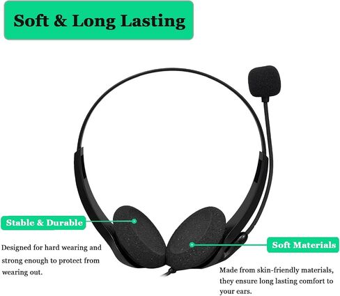 Ear Cushions for Plantronics Headset Ear Pads Replacement Foam Earpads Designed for Plantronics HW251N HW261N HW510 HW520 Blackwire C320 3210 3220 3320 Jabra PRO 920 Biz 2300 GN2000 Headphone (4 Pack) in Saudi Arabia