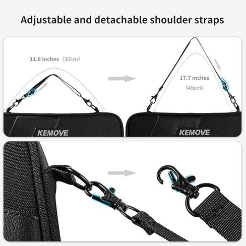 KEMOVE Keyboard Carrying Case, Portable Mechanical Keyboard Case, Durable Exterior, Zipper Enclosure, Mesh Interior Pocket for 60 to 72 Keys Wired/Wireless Bluetooth Mechanical Gaming Keyboard in Kuwait