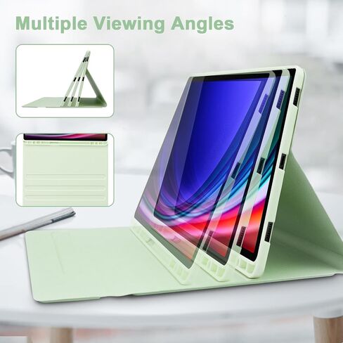 GOKOCO Samsung Galaxy Tab S9 Plus/S9 FE+ 12.4 inch 2023 Keyboard Case with S Pen Holder,S9+ Detachable Wireless Bluetooth Keyboard for Model (SM-X810/X816B/X610/X616B)-Black in Kuwait