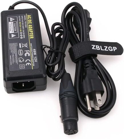 XLR 4 Pin 16V 10A AC DC Power Supply Adapter, Professional 160W Camera Power Charger for Venice 2 Burano Sony PMW-F5 PMW-F55 PMW-F3 Canon C300 III C400 C500 II C700 Panasonic HPX370 VariCam LT in Saudi Arabia