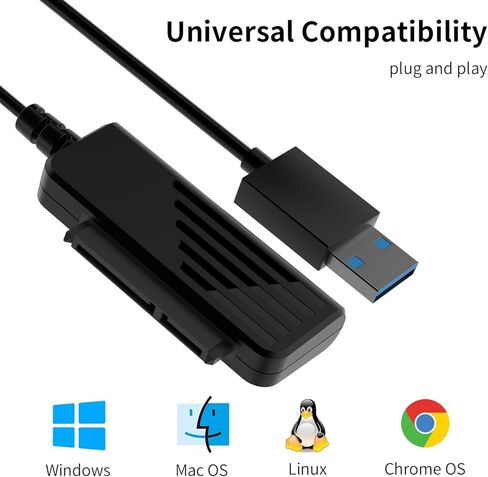 SSD SATA Adaper USB 3.0 إلى SATA III لـ 2.5 بوصة SSD & HDD 9.5 مم 7 مم حاوية القرص الصلب الخارجي تدعم بحد أقصى 6 تيرابايت مع UASP in Kuwait