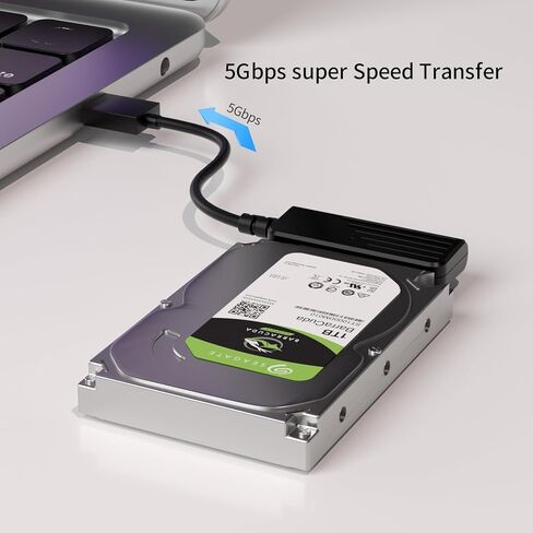 SSD SATA Adaper USB 3.0 إلى SATA III لـ 2.5 بوصة SSD & HDD 9.5 مم 7 مم حاوية القرص الصلب الخارجي تدعم بحد أقصى 6 تيرابايت مع UASP in Kuwait