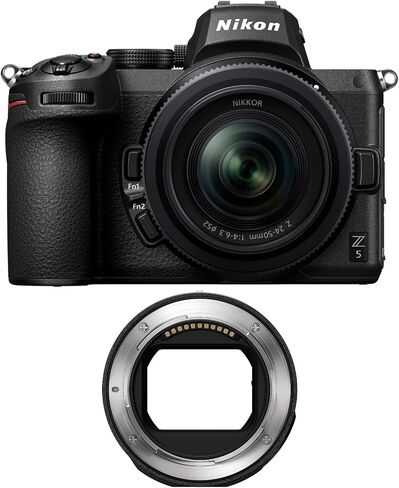 Nikon Z5 Mirrorless Camera with NIKKOR Z 24-50mm Lens and FTZ Mount Adapter Bundle (2 Items) in Saudi Arabia