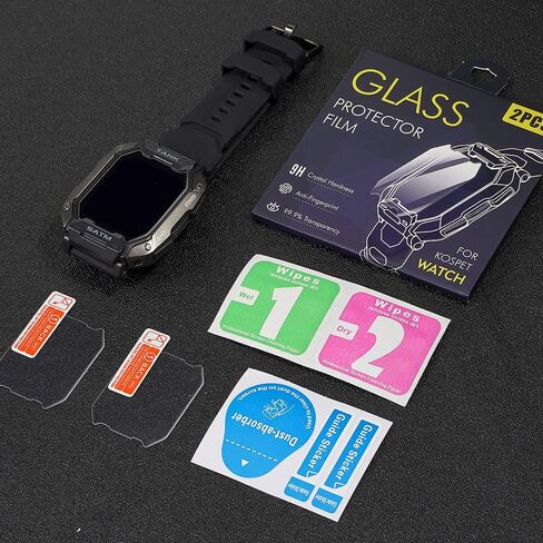 2-Pack Screen Protector, Compatible with Kospet Tank M1 Smartwatch Smart Watch TPU Film Protectors StickerTempered Glass in Kuwait