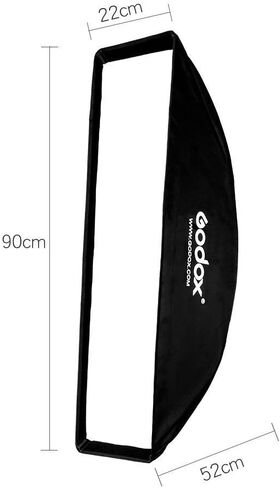 Godox 9"x 35" 22x90cm Honeycomb Grid Softbox with Bowens Mount Speedring for Photo Strobe Studio Flash Light [2-Pack] in Saudi Arabia