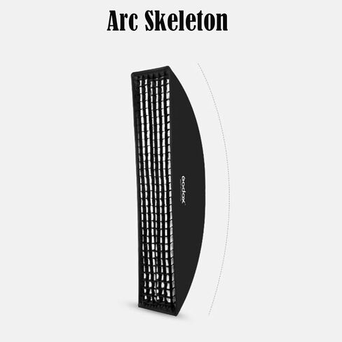 Godox Strip Softbox 35 x 160cm Honeycomb Grid Softbox & Bowens Mount Speedring Bowens Mount for Studio Strobe Flash Light Speedlight Speedlite (2PCS) in Saudi Arabia