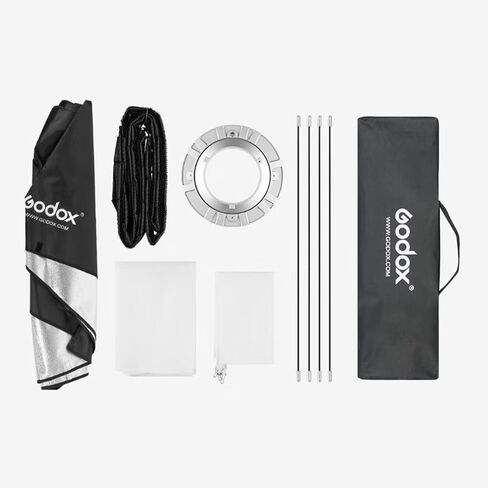 Godox Strip Softbox 35 x 160cm Honeycomb Grid Softbox & Bowens Mount Speedring Bowens Mount for Studio Strobe Flash Light Speedlight Speedlite (2PCS) in Saudi Arabia