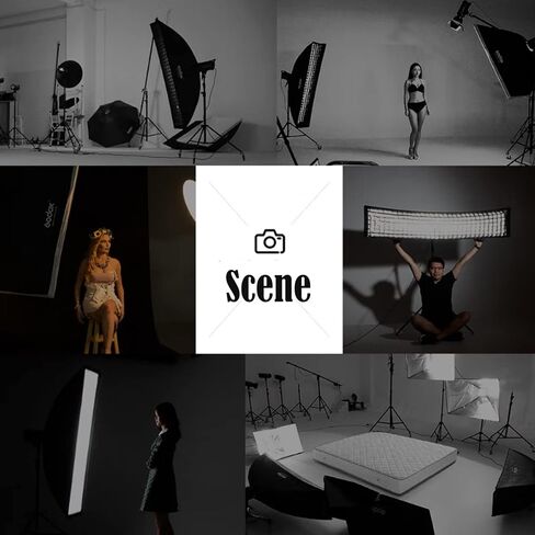 Godox Strip Softbox 35 x 160cm Honeycomb Grid Softbox & Bowens Mount Speedring Bowens Mount for Studio Strobe Flash Light Speedlight Speedlite (2PCS) in Saudi Arabia