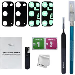 Vimour 2 Pieces OEM Rear Camera Glass Lens Replacement for Samsung Galaxy S20 with Adhesive and Repair Toolkit in Kuwait