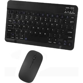 Bluetooth Wireless Keyboard and Mouse Combo,Ultra-Slim Ergonomic Small Rechargeable Bluetooth Keyboard Mouse Set for Apple iPad iPhone Samsung Tablet Phone Android PC Computer Mac Smartphone(Green)