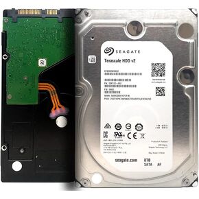 Seagate 8TB Terascale Enterprise HDD 7200RPM 256MB Cache SATA 6Gb/s 64MB Cache 3.5-Inch Internal Hard Drive (ST8000NC0002) - 3 Year Warranty (Renewed) in Saudi Arabia
